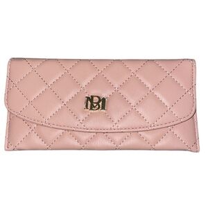 Badgley Mischka Quilted Pink Wallet